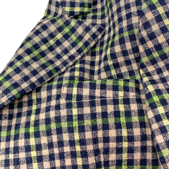 La MINIATURA Black Tan‎ Green Check Single Breast Blazer - Picture 5 of 14
